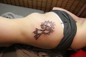 Key and Keyhole Tattoo