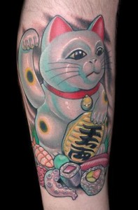 Lucky Cat Tattoos Designs, Ideas and Meaning | Tattoos For You