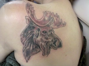 Moose Head Tattoo