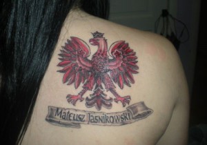 Polish Eagle Tattoo Girl