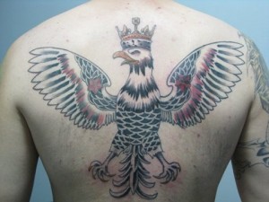 Polish Eagle Tattoo on Back