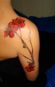 Poppy Flower Tattoo Shoulder