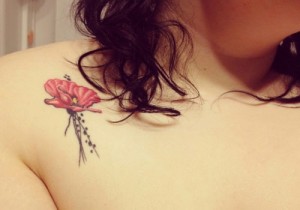 Poppy Flower Tattoo Small