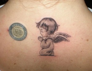 Praying Cherub Tattoos