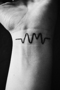 Pulse Tattoo on Wrist