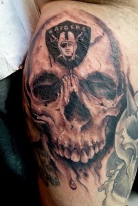 Raider Skull Tattoos