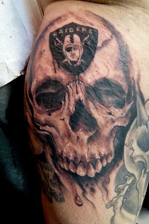Raider Skull Tattoos.