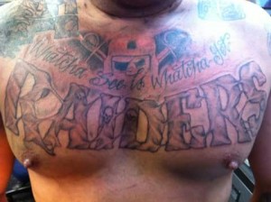 Raiders Chest Tattoos