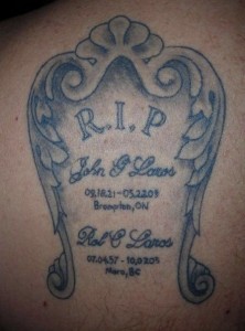 Rip Tombstone Tattoos