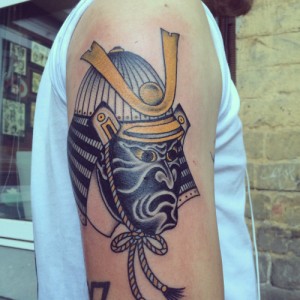 Samurai Mask Tattoo pictures