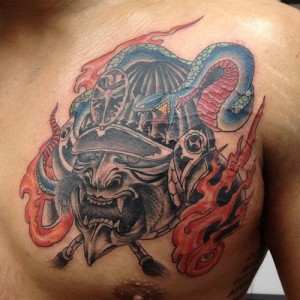 Samurai Mask Tattoos