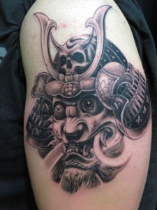 Samurai Warrior Mask Tattoo