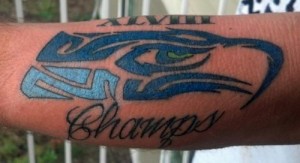 Seahawks Forearm Tattoo