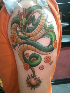 Shenron tattoo done by Joe Friedman from Long Island NY  rdbz