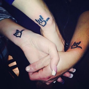 Sign Language I Love You Tattoo