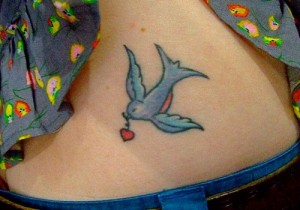 Simple Bluebird Tattoo