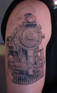 Simple Train Tattoos