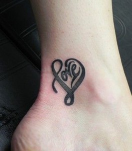 Small Heart Tattoos on Ankle