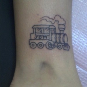 Small Train Tattoos