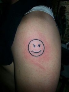Smiley Face Tattoo Designs