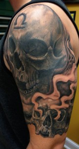 Smoke Ghost Tattoo