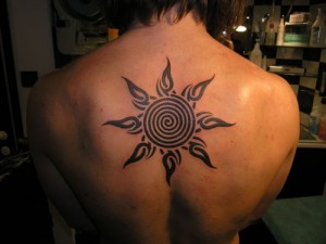Spiral Sun Tattoo