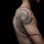 cosmic spiral tattoo cosmic spiral tattoo