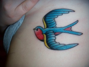 Traditional Bluebird Tattoo