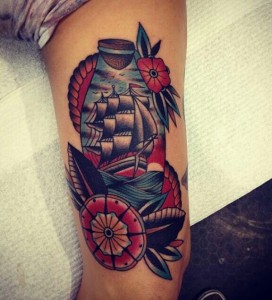 Traditional Ship Tattoos