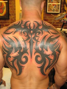 Tribal Back Piece Tattoos