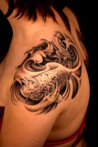 Tribal Catfish Tattoo