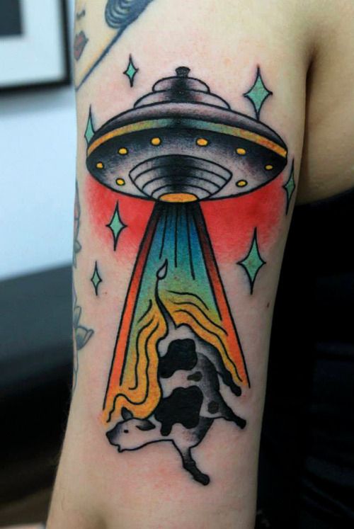 UFO Tattoos Designs, Ideas and Meaning | Tattoos For You
