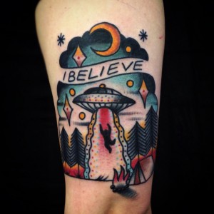 UFO Tattoo Small