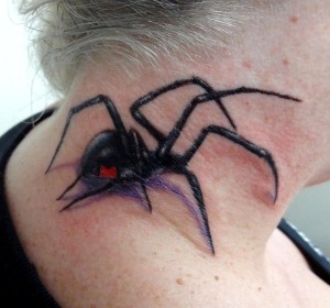 3d Black Widow Tattoo