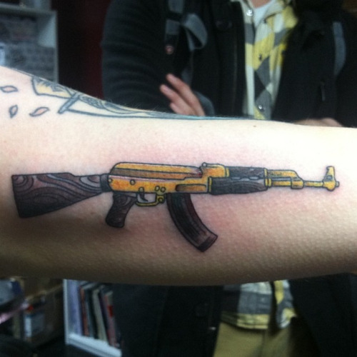 AK 47 Tattoo Images.