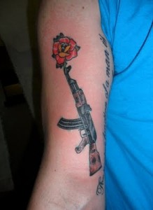 AK47 Tattoo on Arm