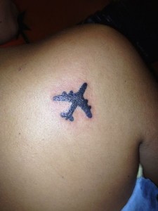 Airplane Tattoos for Girls