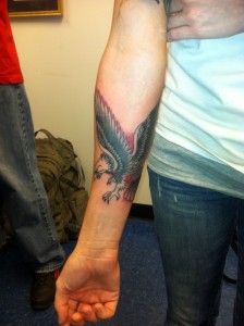American Eagle Tattoo on Forearm