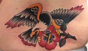 American Traditional Eagle Tattoo