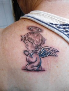 Angel and Baby Tattoo