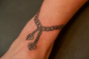 Ankle Bracelet Tattoo Designs