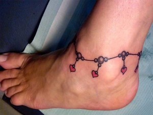 Ankle Bracelet Tattoo Ideas