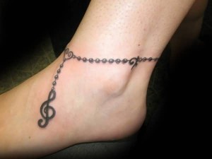 Ankle Bracelet Tattoo Images