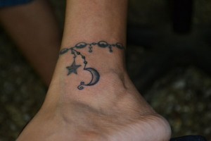 Ankle Star Bracelet Tattoos