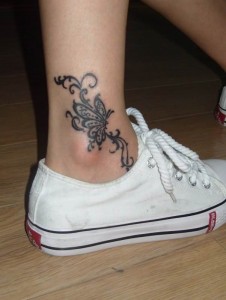 Anklet Tattoos for Girls