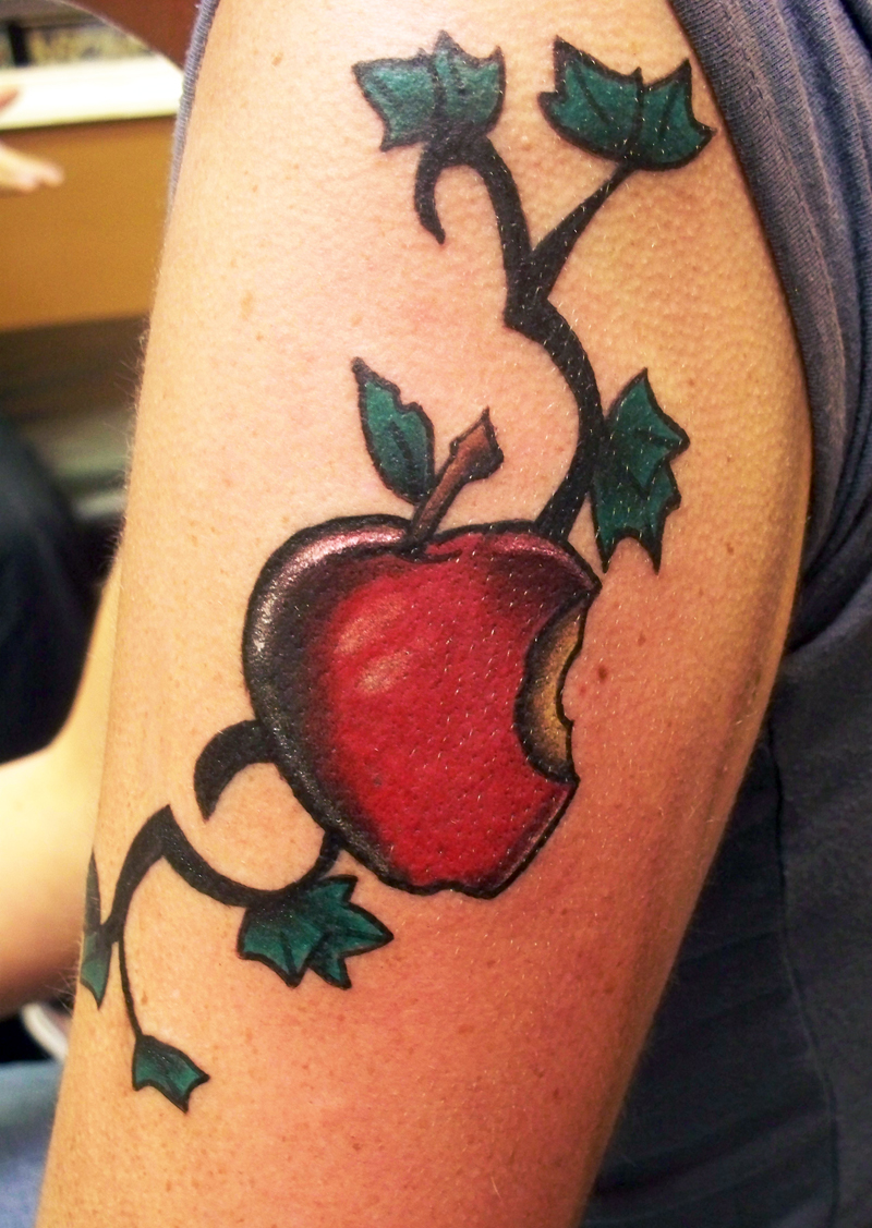 Apple Tattoos Designs, Ideas and Meaning - Tattoos For You