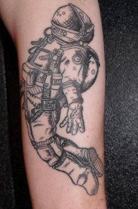 Astronaut Tattoo