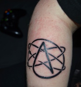 Atheist Symbols Tattoo