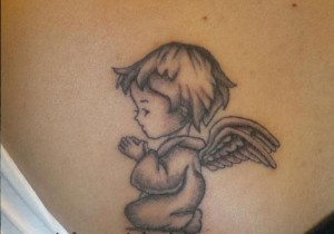 Baby Angel Praying Tattoos
