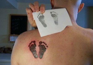 Baby Footprint Tattoo for Men